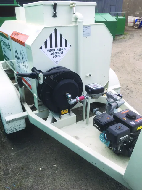Engineering detail on a fabricated fuel system