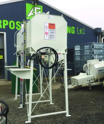 Fabricated industrial fuel storage installation