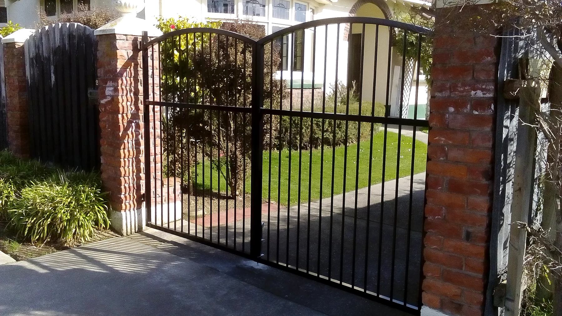 Steel access railings fabricated and installed by All Purpose Engineering